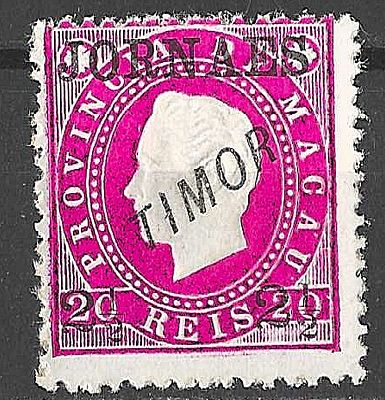 Macau 1892-1893 D. Luís I. Fita direita. Com sobretaxa Jornaes 2 1 /2 s/ 20r. Rosa. 
Novo com 