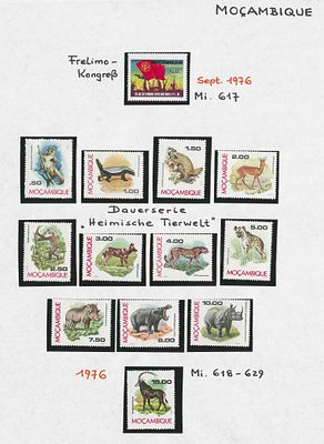 Moçambique 1976 . Moçambique 1976. 
Selos novos sem marca de charneira com goma. 
Cabe ao 
