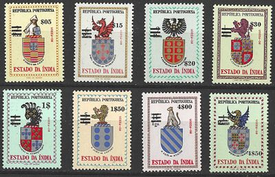 &Iacute;ndia 1959 Sobre selos de 1957, &laquo;Carta Geogr&aacute;fica d e Dam&atilde;o&raquo;. 
Novo sem marca de charneira com 