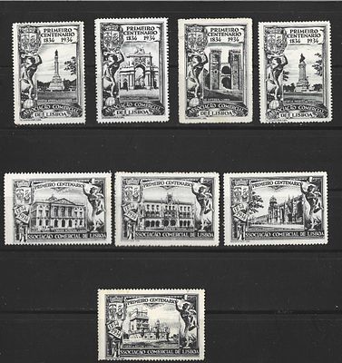 Portugal 1934 Vinhetas 1&ordm; Centen&aacute;rio Associa&ccedil;&atilde;o Comercial de Lisboa. 
Cabe ao licitante 