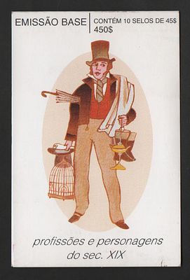 Portugal 1995 Profiss&otilde;es e Personagens do S&eacute;c. XIX
Emiss&atilde;o Base ( 1&ordm; grupo). Portugal 1995 