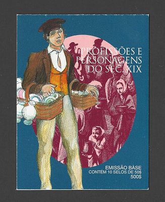 Portugal 1998 Caderneta Profiss&otilde;es e Personagens do S&eacute;c. XIX Emiss&atilde;o Base (4.&ordm; grupo). 
Novo. 
