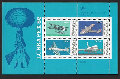 Portugal 1982 Lubrapex 82. 
Novo sem marca de charneira com goma. 
Cabe ao licitante 