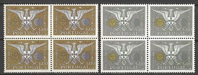 Portugal 1959 Milen&aacute;rio e Bicenten&aacute;rio de Aveiro Quadras. 
Novo sem marca de charneira. 
Cabe 