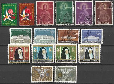 Portugal 1958-1959 Anos completos em usados. 
• Cabe ao licitante verificar cuidadosamente as 