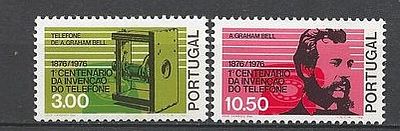 Portugal 1976 1&ordm; Centen&aacute;rio da Inven&ccedil;&atilde;o do Telefone por
Alexandre Graham Bell (1847-1922). Portug 