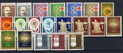 Portugal Selos do ano de 1964. 
Novo sem marca de charneira com goma. 
• Cabe ao licitante 