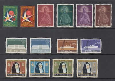 Portugal 1958 Ano completo. 
Novo sem marca de charneira com goma. 
• Cabe ao licitante 