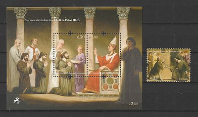 Portugal 2009 800 Anos da Ordem dos Franciscanos. 
Novo sem marca de charneira com goma. 
