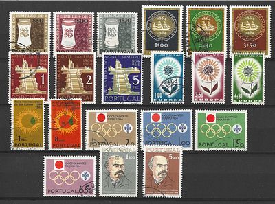 Portugal 1964 Ano completo em usados. 
• Cabe ao licitante verificar cuidadosamente as imagens 