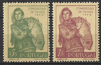 Portugal 1951 3.&deg; Congresso Nacional de Pesca. 
Novo sem marca de charneira, com goma. 
Cabe 