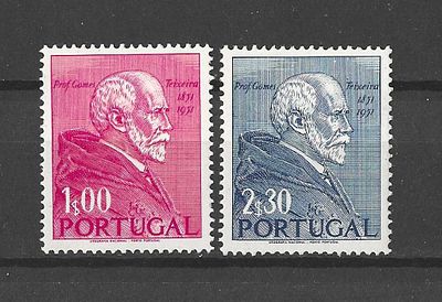 Portugal 1952 1&ordm;Centen&aacute;rio do Nascimento do Prof. Doutor
Gomes Teixeira. Portugal 1952 