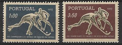 Portugal 1952 8.&deg; Campeonato do Mundo de H&oacute;quei em Patins. 
Novo sem marca de charneira, com 