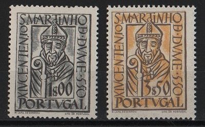 Portugal 1953 14&ordm; Centen&aacute;rio da Chegada &agrave; Pen&iacute;nsula de S. Martinho de Dume. 
Novo sem marca de 