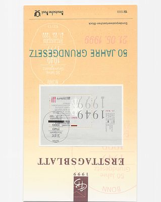 Alemanha 1999 43 Pagelas do ano de 1999. Alemanha 1999 29 Pagelas do ano de 1999. 
• Cabe ao 