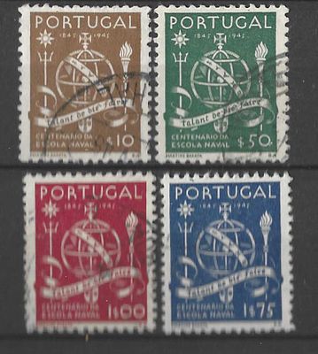 Portugal 1945 1&ordm; Centen&aacute;rio da Escola Naval. Portugal 1945 1&ordm; Centen&aacute;rio da Escola Naval 
Circulado.