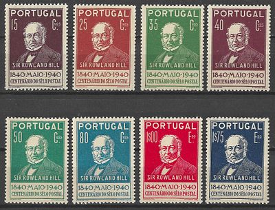 Portugal 1940 1.&deg; Centen&aacute;rio do Selo Postal. 
Novo sem marca de charneira, com goma. 
Cabe ao 