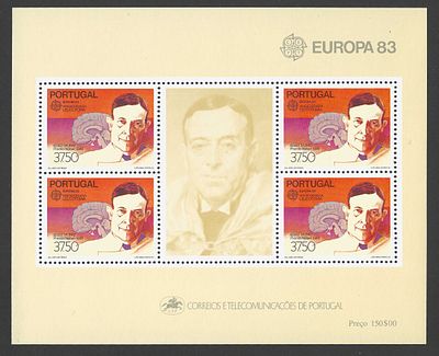 Portugal 1983 bloco Europa CEPT. 
Novo sem marca de charneira com goma. 
Cabe ao licitante 