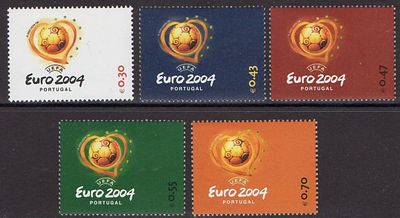 Portugal 2003 Euro 2004. 
Novo sem marca de charneira com goma. 
• Cabe ao licitante 