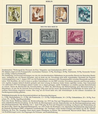 Alemanha – S&eacute;rie IPTT 1969 (Congresso Mundial do Pessoal Postal) & S&eacute;rie de Benefic&ecirc;ncia do 