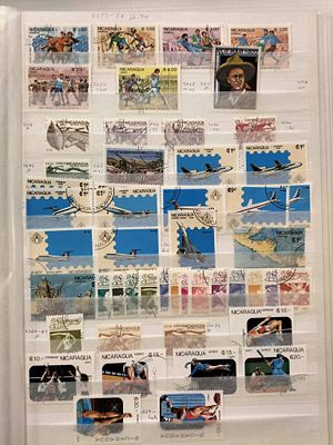 Nicaragua pequena cole&ccedil;&atilde;o de selos. 
Cabe ao licitante verificar cuidadosamente as imagens e 