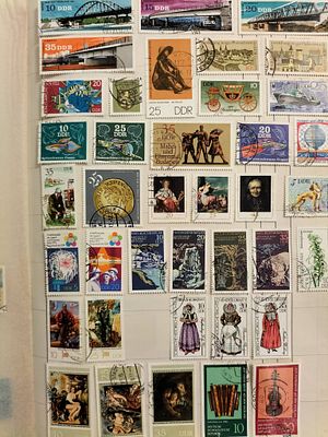 Grande Lote de Selos DDR (Alemanha Oriental) – Tem&aacute;ticos– Espa&ccedil;o, Ci&ecirc;ncia, Fauna e Hist&oacute;ria 
