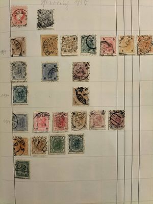 Lote de Selos da &Aacute;ustria (&Ouml;sterreich) 1850–1920 – Imp&eacute;rio Austro-H&uacute;ngaro, Franz Joseph, Porto e 