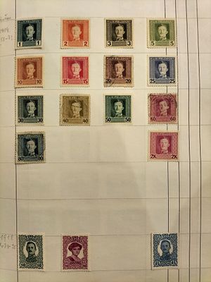 S&eacute;rie K.u.K. Feldpost 1915–1918 – Correio Militar Austro-H&uacute;ngaro – Karl I – Valores at&eacute; 2 Kronen. 