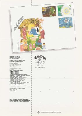 Portugal 1987 23 Pagelas todas diferentes. 
Pagelas sem Selos. 
Cabe ao licitante verificar 