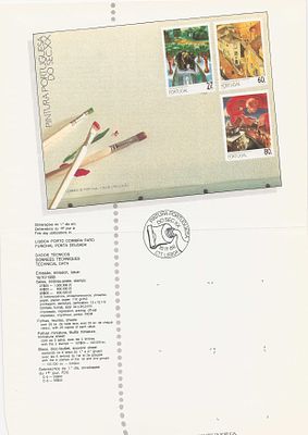 Portugal 1988 23 Pagelas todas diferentes. 
Pagelas sem Selos. 
Cabe ao licitante verificar 