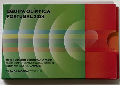 2 Euros PROOF Portugal - Ano 2024 - Equipa Olimpica. Cabe ao licitante verificar cuidadosamente 