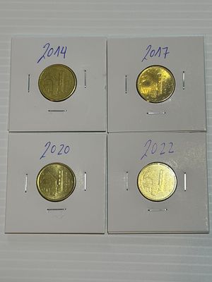 Lote C/ 4 Moedas de Andorra. Moedas Circuladas. 
Cabe ao licitante verificar cuidadosamente as 