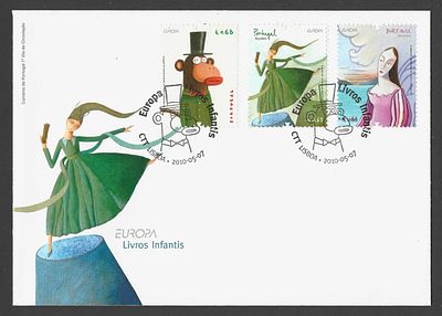 Portugal 2010 – FDC “Europa – Livros Infantis” – S&eacute;rie Completa (Portugal, A&ccedil;ores e Madeira) – 