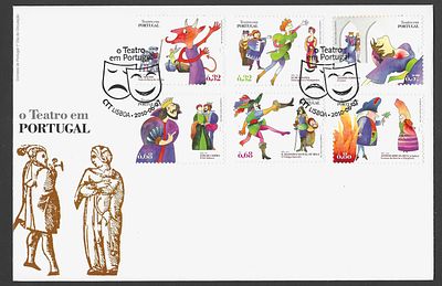 Portugal 2010 – FDC “O Teatro em Portugal” – Carimbo de 1.&ordm; Dia. Envelope de Primeiro Dia (FDC) 