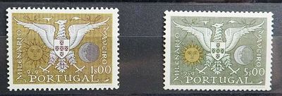 Portugal 1959 Milen&aacute;rio e Bicenten&aacute;rio de Aveiro. 
Novo sem marca de charneira, com goma.