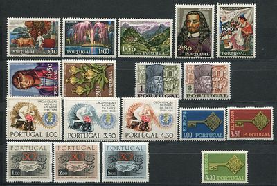 Portugal 1968 Ano Completo. 
Novo sem marca de Charneira, com goma.