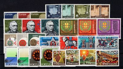 Portugal Selos do ano de 1970. 
Novo sem marca de charneira com goma