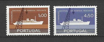 Portugal 1958 II Congresso Nacional da Marinha Mercante. 
Novo sem marca de charneira sem goma. 