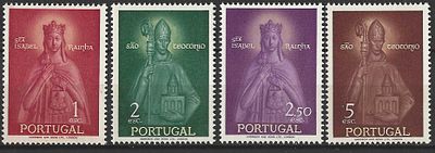 Portugal 1958 Rainha Isabel e S&atilde;o Teot&oacute;nio. 
Novo sem marca de charneira, com goma. 
Cabe ao 