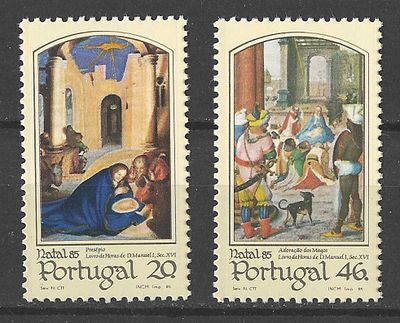 Portugal 1985 Natal 1985. 
Novo sem marca de charneira com goma. 
Cabe ao licitante verificar 