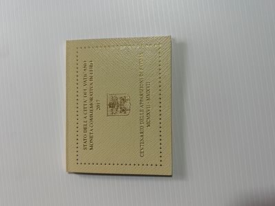 2 Euros Comemorativa Vaticano - Ano 2017 - Centen&aacute;rio Apari&ccedil;&otilde;es F&aacute;tima. NOVO