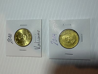 Lote C/ 2 Moedas do Vaticano. Moedas Circuladas
