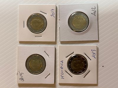 Lote C/ 4 Moedas do M&oacute;naco. Moedas UNC