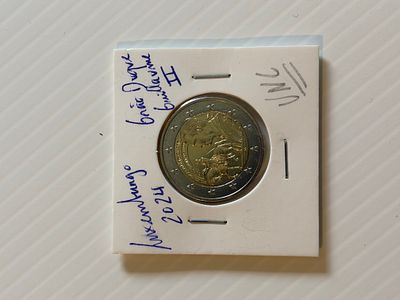 Moeda Comemorativa Luxemburgo - Ano 2024 - Gr&atilde;o Duque Guillaume II. Moedas UNC