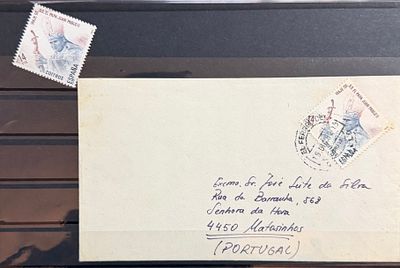 Espanha - Selo + Carta alusivos ao Papa Jo&atilde;o Paulo II. Selos sem defeitos, nem repara&ccedil;&otilde;es