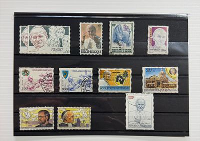 Conjunto Selos Diversos Pa&iacute;ses - Papa Jo&atilde;o Paulo II