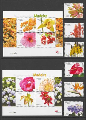Portugal 2006 Flores da Madeira. Novo sem marca de charneira com goma.