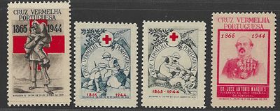 Portugal 1944 Cruz Vermelha Portuguesa. Novo sem marca de charneira com goma. 
Cabe ao licitante 
