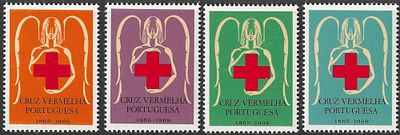 Portugal 1965-1968 Cruz Vermelha Portuguesa. Novo sem marca de charneira com goma. 
Cabe ao 