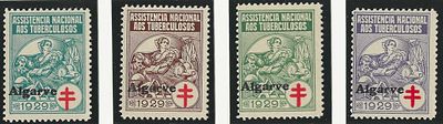 Portugal 1929 IANT Tuberculosos c/ sobrecarga Algarve. Novo com e sem marca de charneira com 
